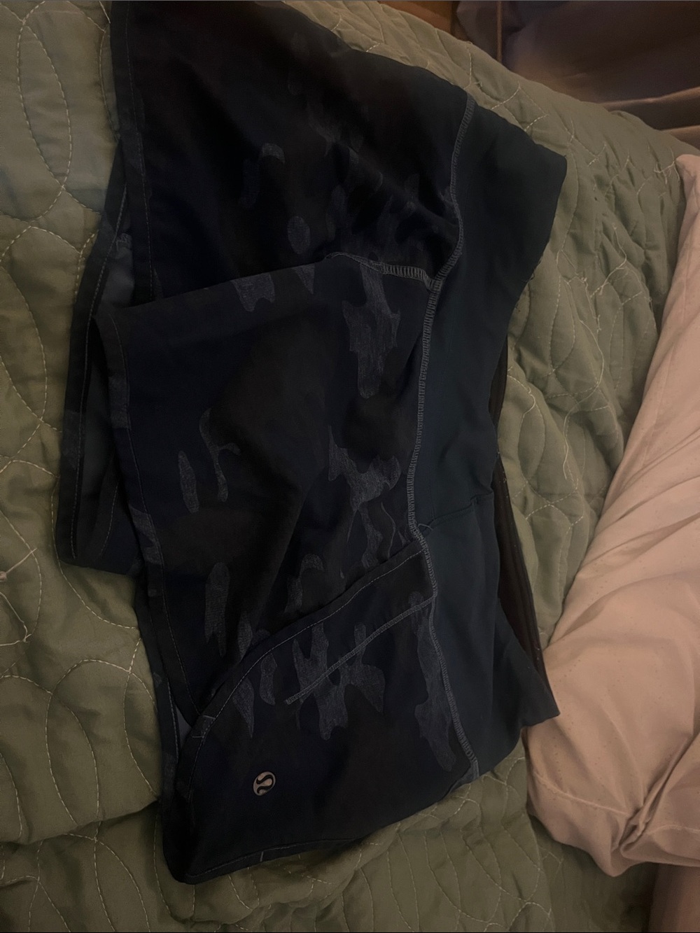 lululemon athletica Navy Camouflage Athletic Shorts